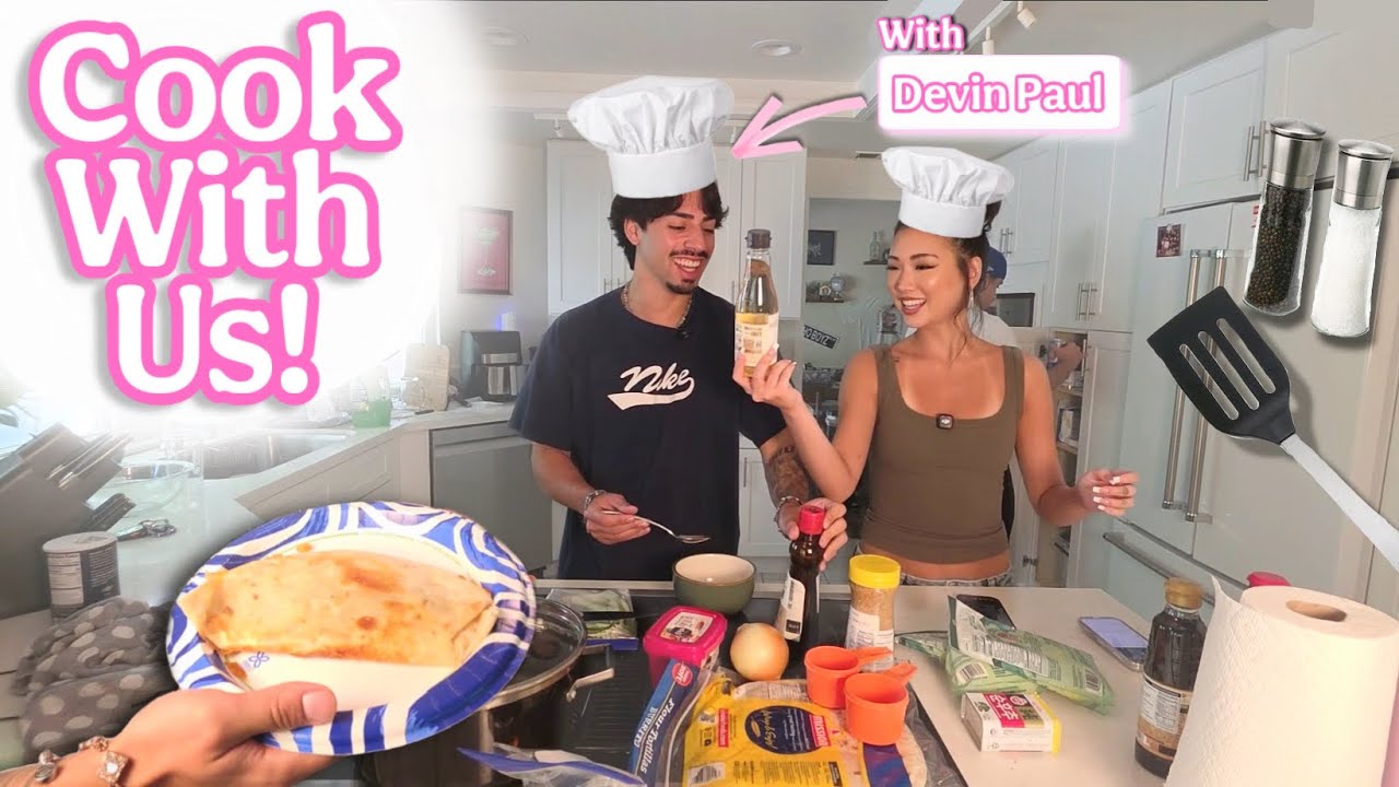 COOKING KOREAN-MEXICAN FUSION W/ MARU LEE AND DEVIN PAUL! 