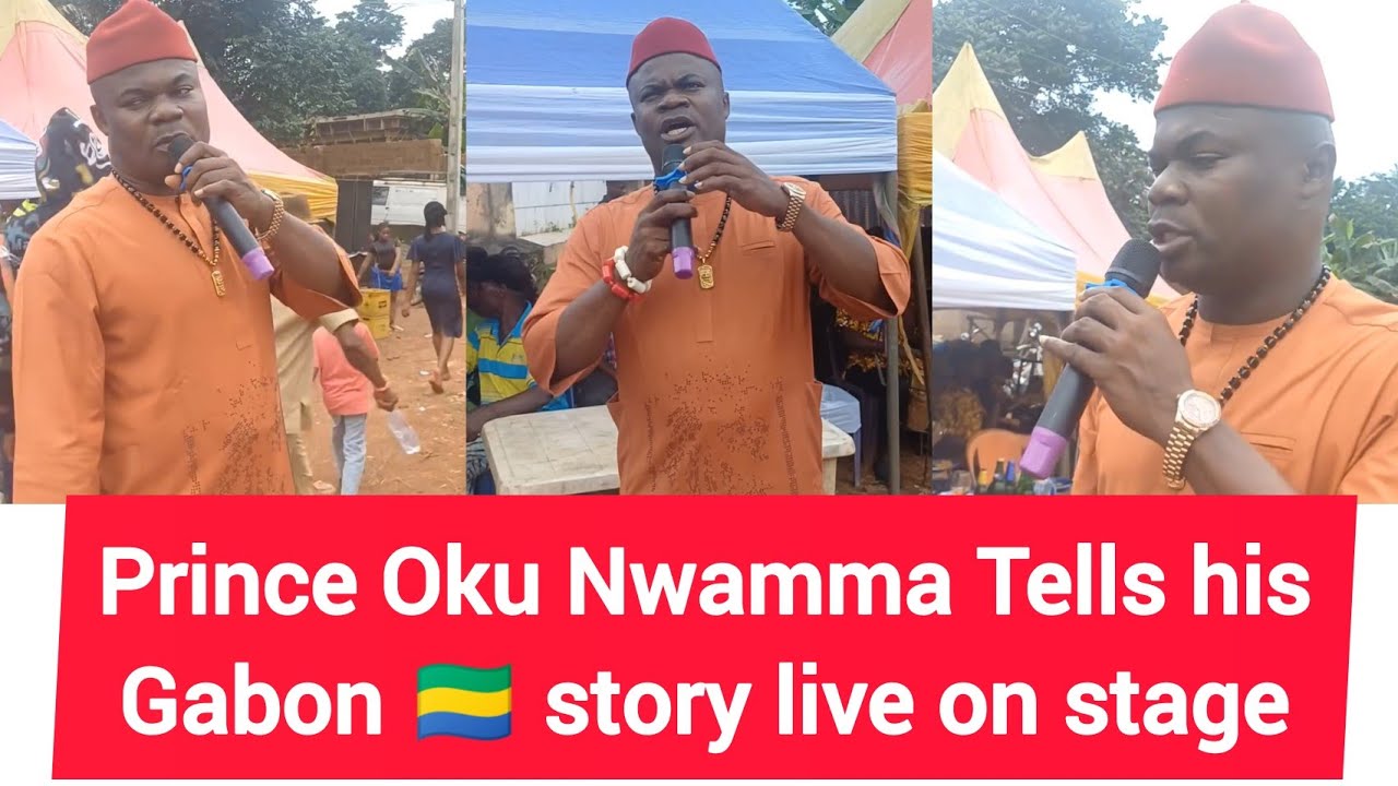Prince Oku Nwamma Tells his Gabon 🇬🇦 story live on stage 