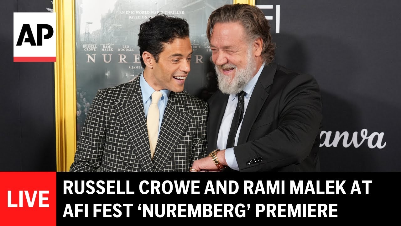 LIVE: Russell Crowe and Rami Malek attend &lsquo;Nuremberg&rsquo; premiere at AFI Fest