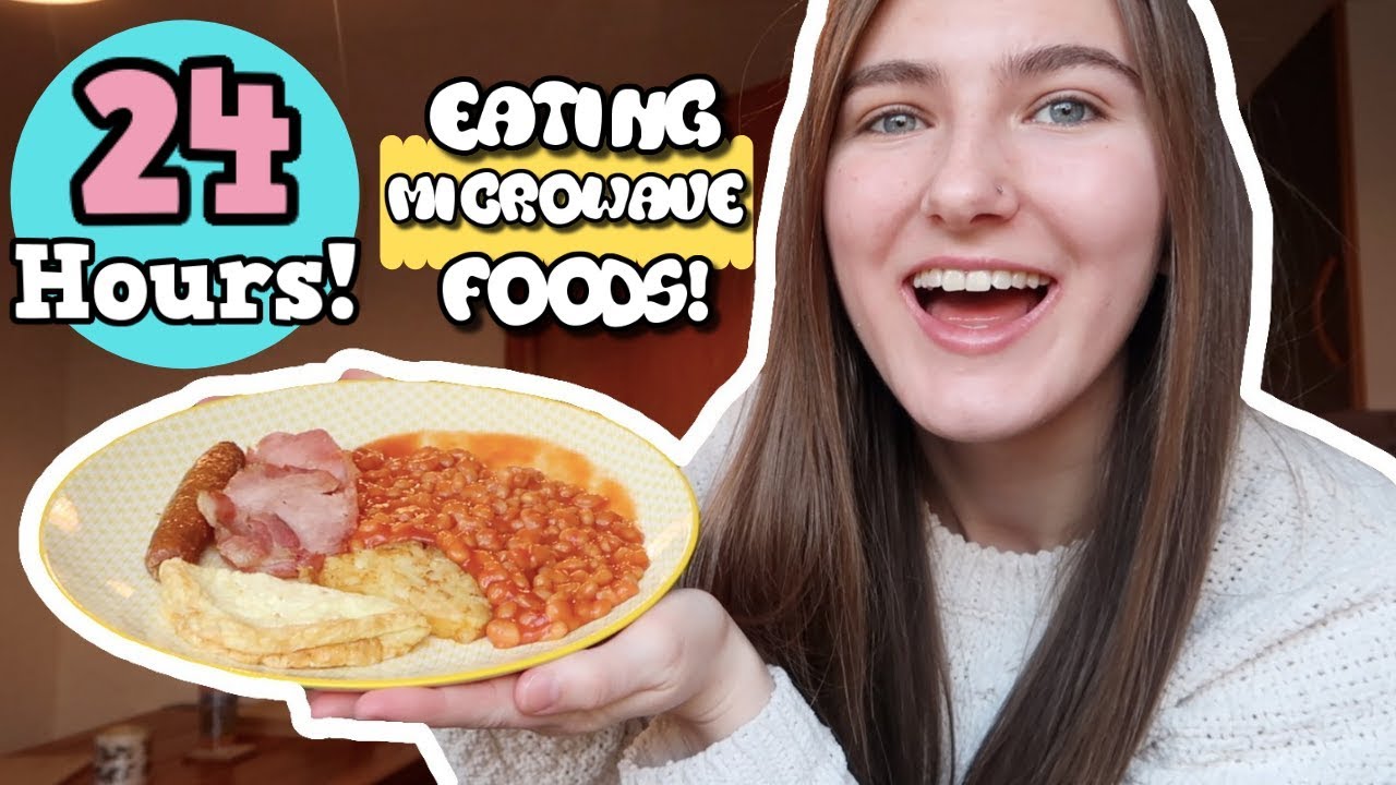 24 Hours Eating Only Microwave Foods!