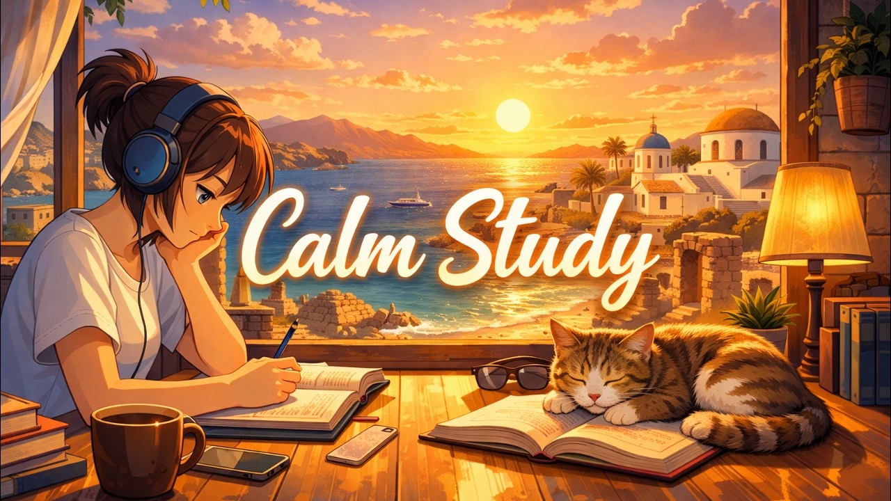 Calm Study Lofi - 1 Hour Relaxing Beats for Focus, Deep Work & Peaceful Productivity | Chill Music