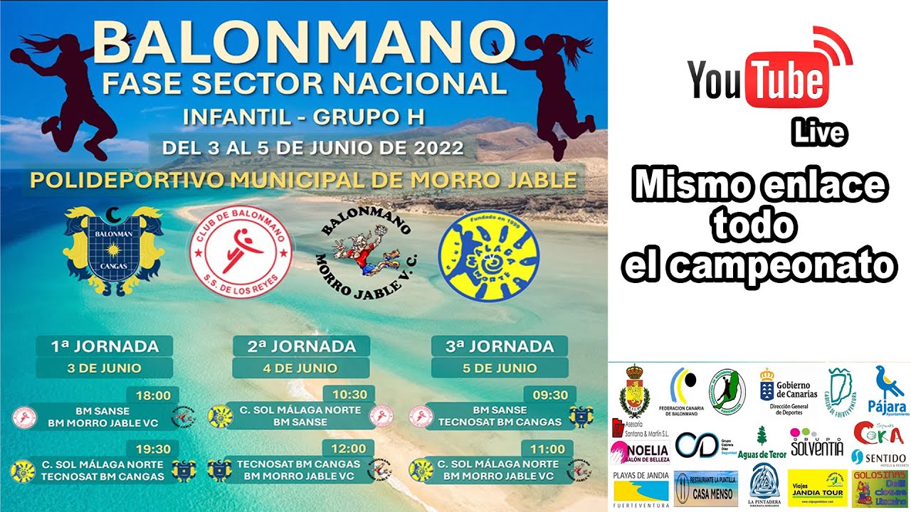 Fase Sector del Campeonato de España de Balonmano Infantil Femenino Grupo H, en Morro Jable