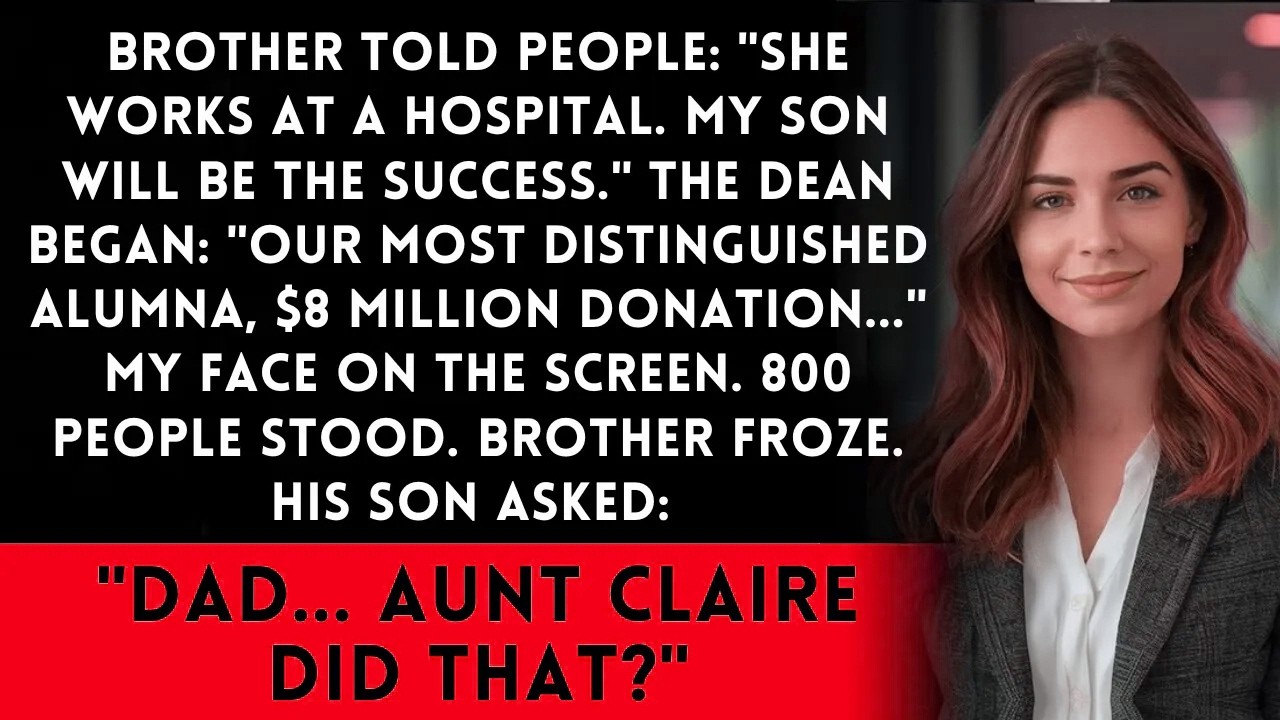 Brother Said “She Works at a Hospital” at University Event — Dean’s $8M Reveal Changed Everything