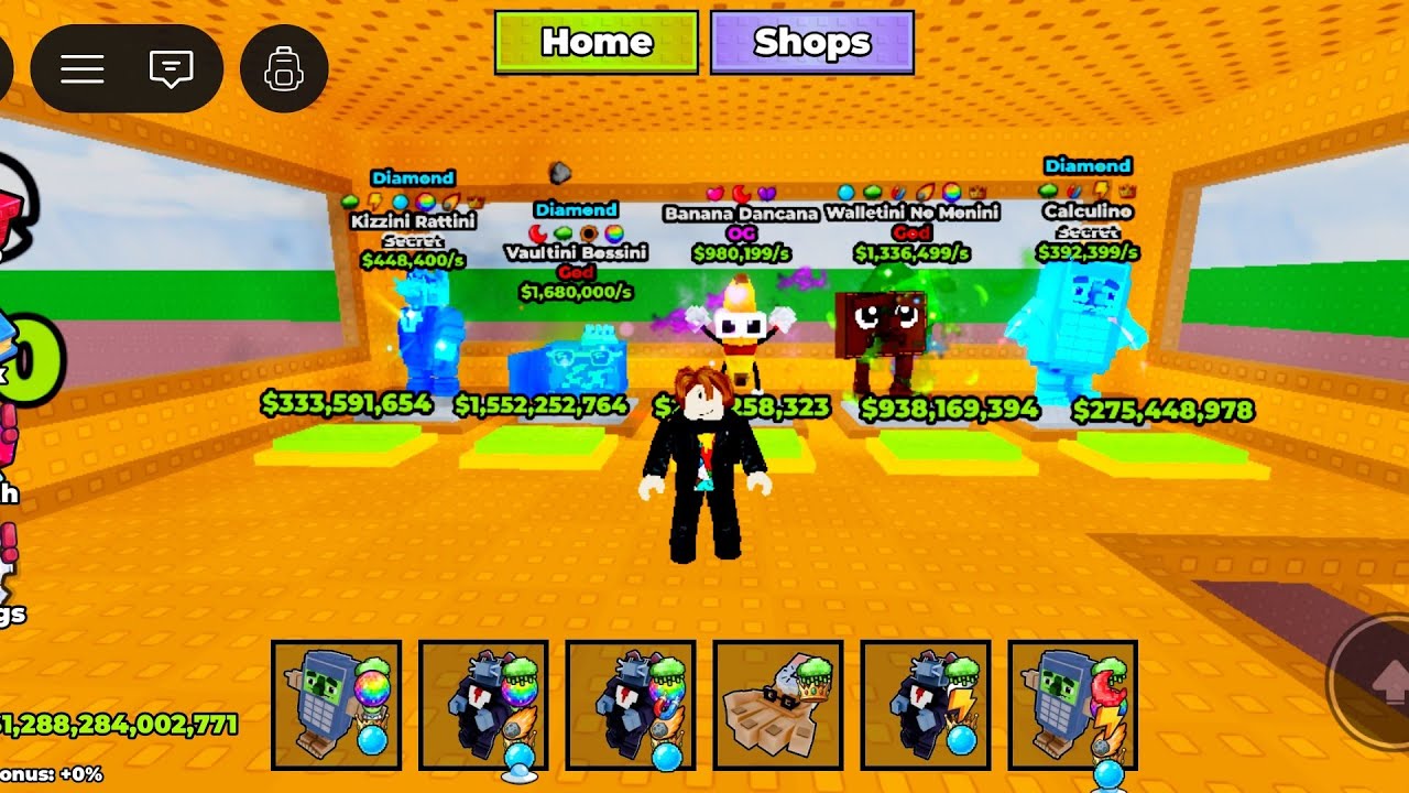 I Got 1 OG, 3 Gods, and 7 Secret Brainrots in Break a Lucky Block – Roblox