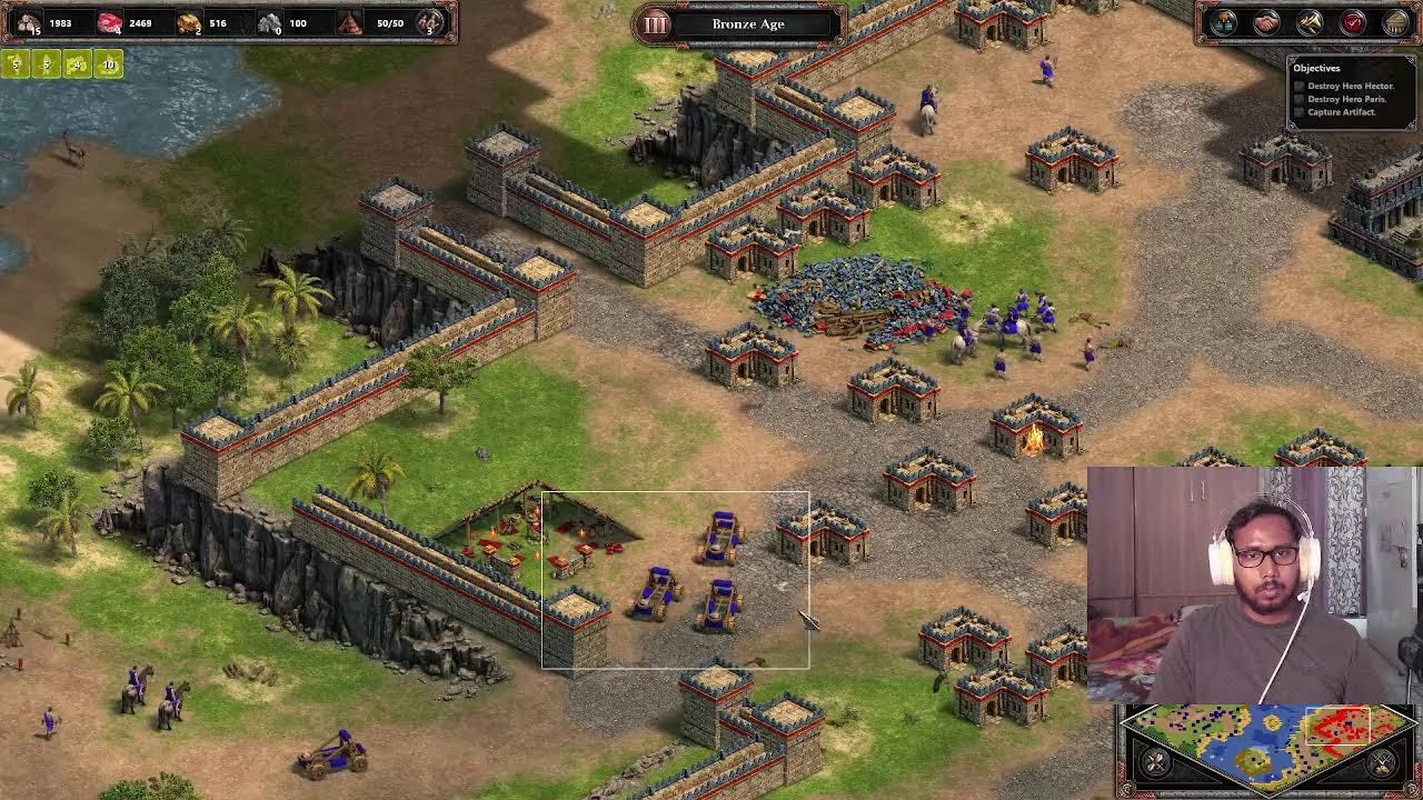 Playing Age of Empires I and chilling