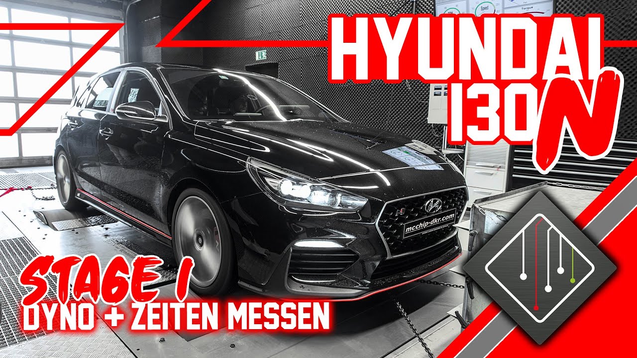 Hyundai i30N I Stage 1 | Chiptuning - Dyno - 100-200 km/h | mcchip-dkr