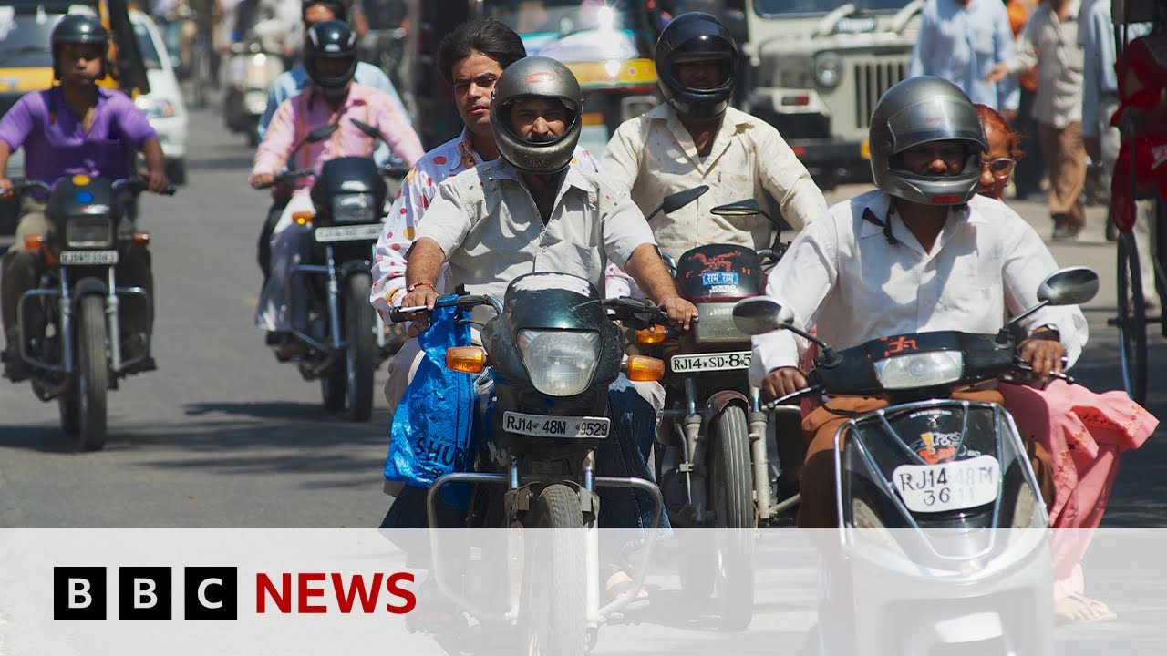 Will CNG motorbikes help India's air quality? | BBC News