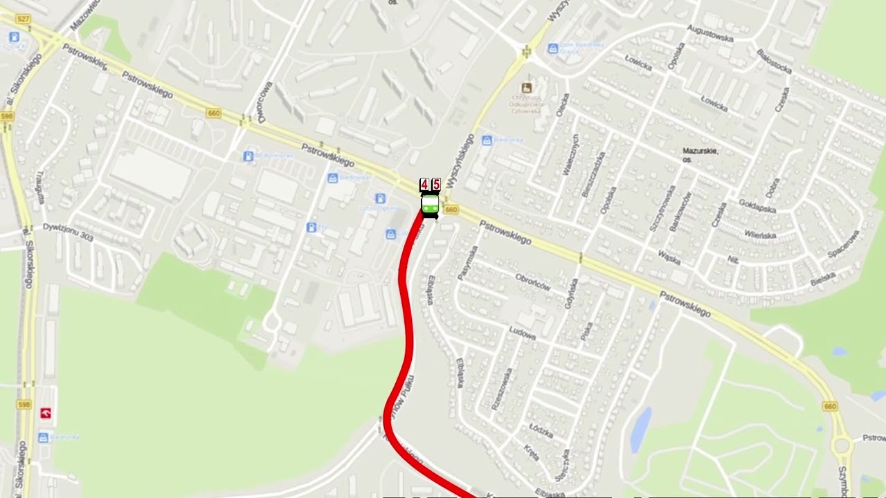 nowe trasy tramwajów linii 4 i 5 w Olsztynie