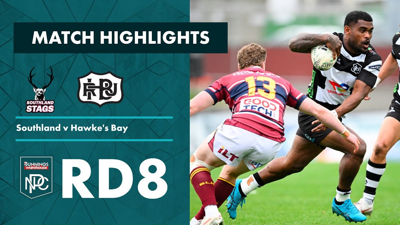 RD 8 HIGHLIGHTS: Southland v Hawke’s Bay (Bunnings NPC 2023)
