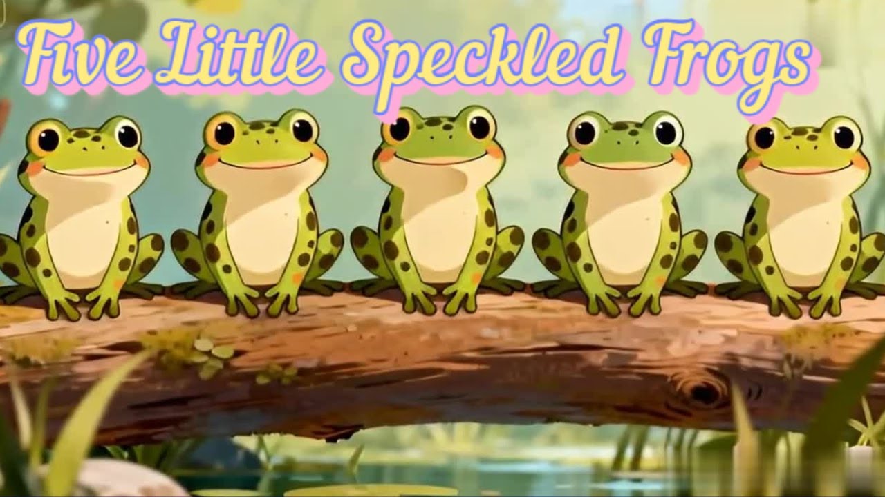 Five Little Speckled Frogs🐸 | Fun Nursery Rhyme for Kids🎶 @ZoomywonderLand#fivelittlespeckledfrogs