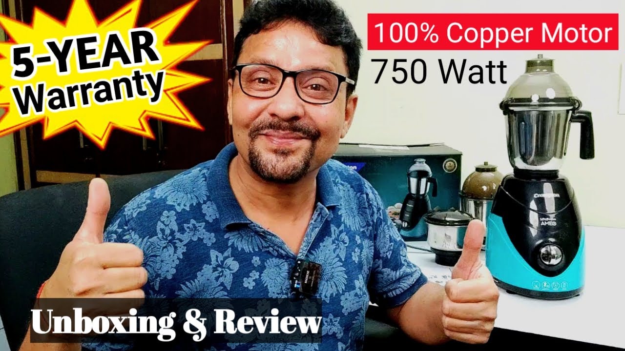 Best Mixer Grinder Under 3000 | Crompton Ameo 750-Watt Mixer Grinder | Unboxing and Review In Hindi