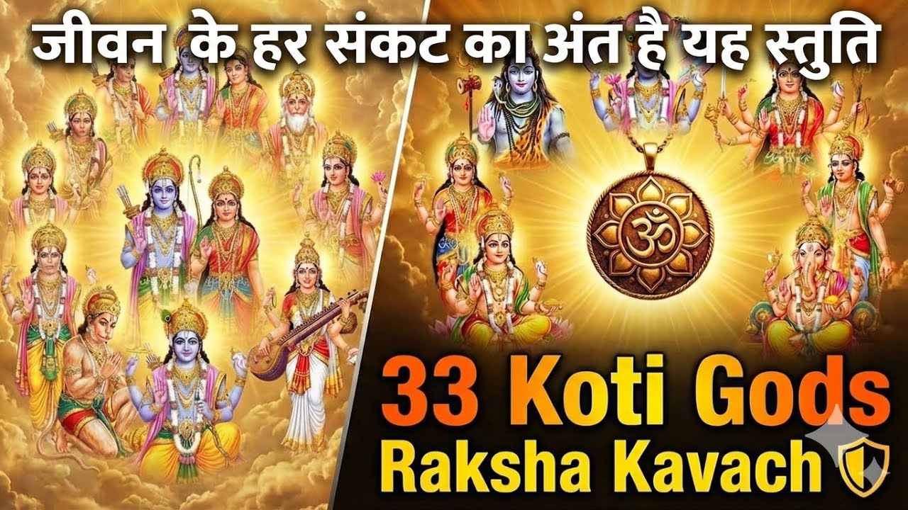 . जीवन के हर संकट का अंत है यह स्तुति | 33 Koti Gods Raksha Kavach 🛡️
