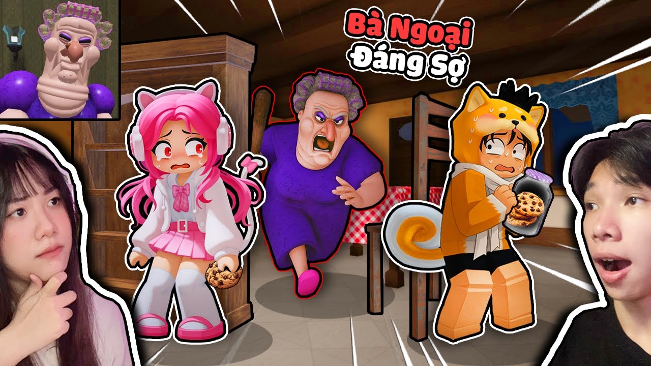 Trốn Thoát Khỏi Nhà Bà Ngoại Quái Dị Cùng Người Yêu 😰 Ngáo Và Kemy Grumpy Gran Scary Obby Roblox 🤶