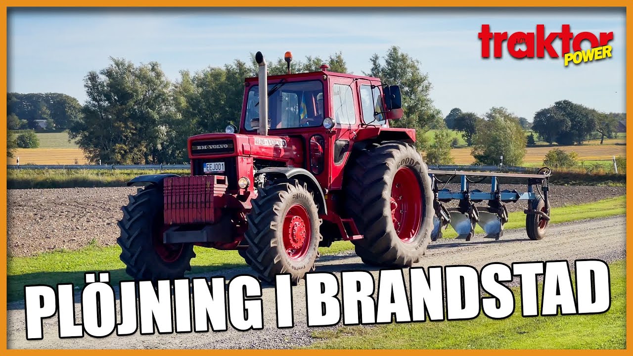 VOLVO BM 814 I FÅRAN - Plöjning i Brandstad