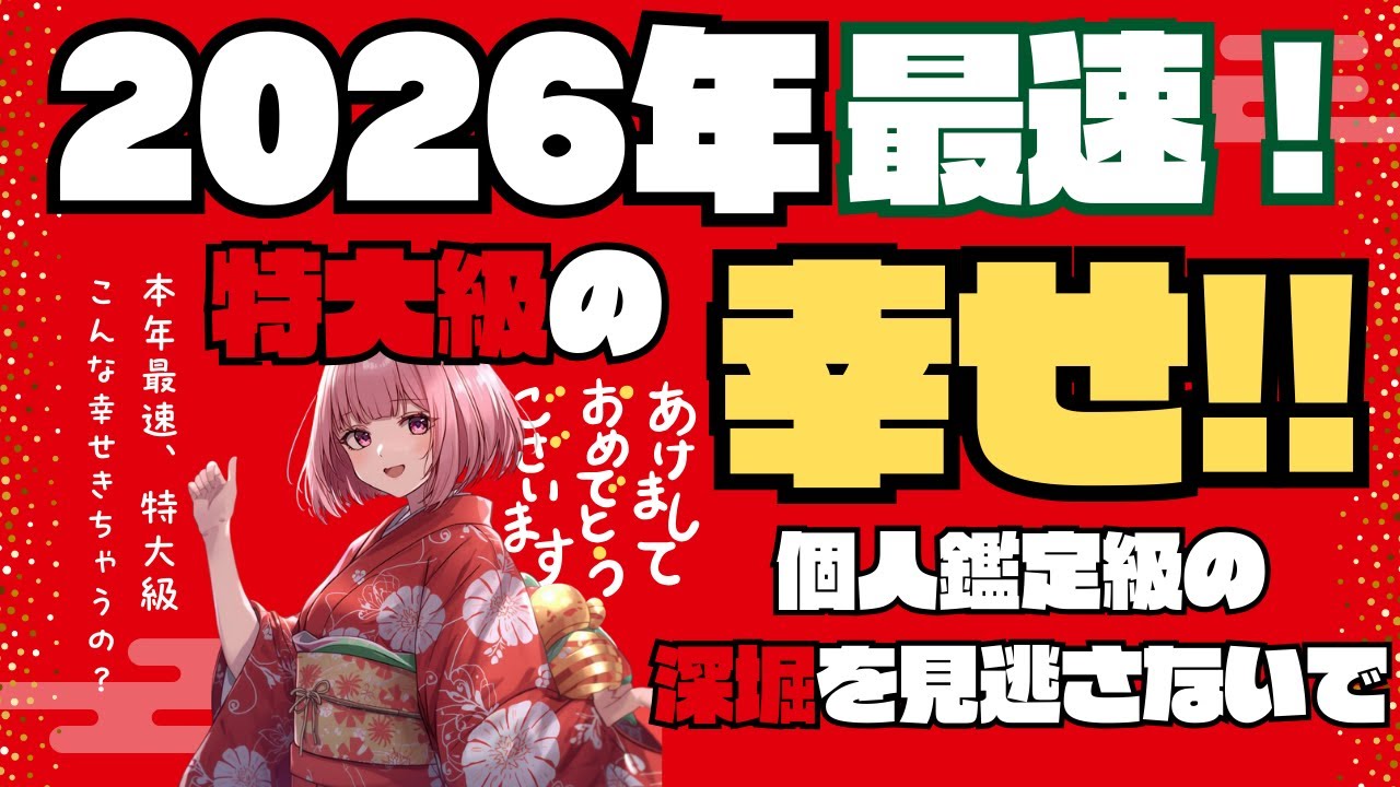 【過去一やばい結果に唖然・・】2026年今年一番早くにやってくる特大級の幸せを見てみたら前選択肢超絶神展開で頭がパンクしました・・💣💣&おみくじ付きでございます～！