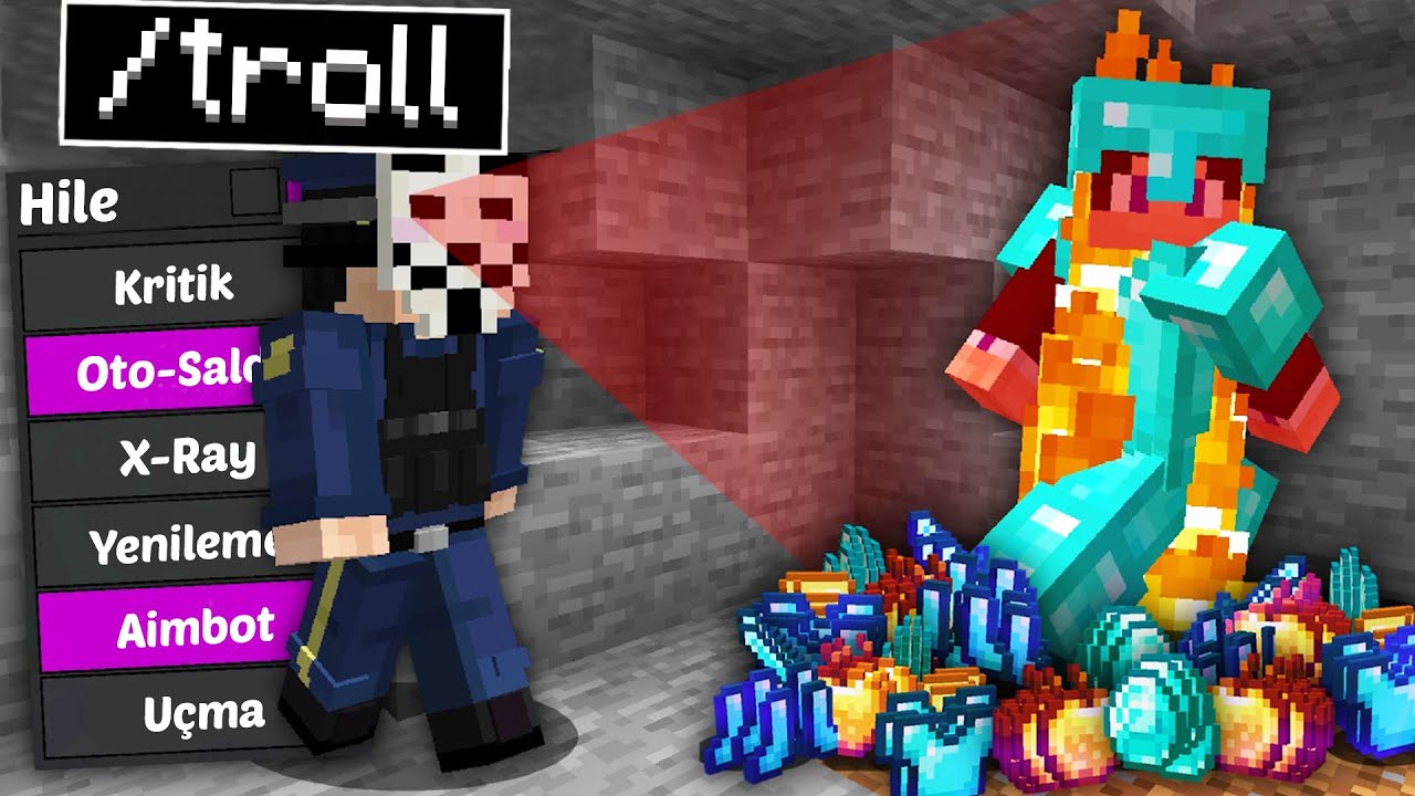 Neden Minecraft Sunucumda Hile Oyuncuyu TROLLEDİM?