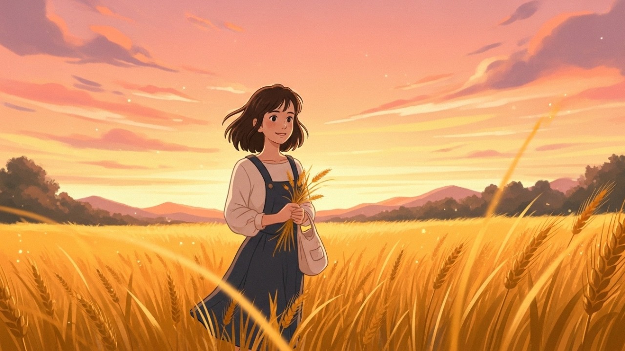 A Quiet Evening in the Countryside — Golden Fields, Tea, and Gentle Thoughts