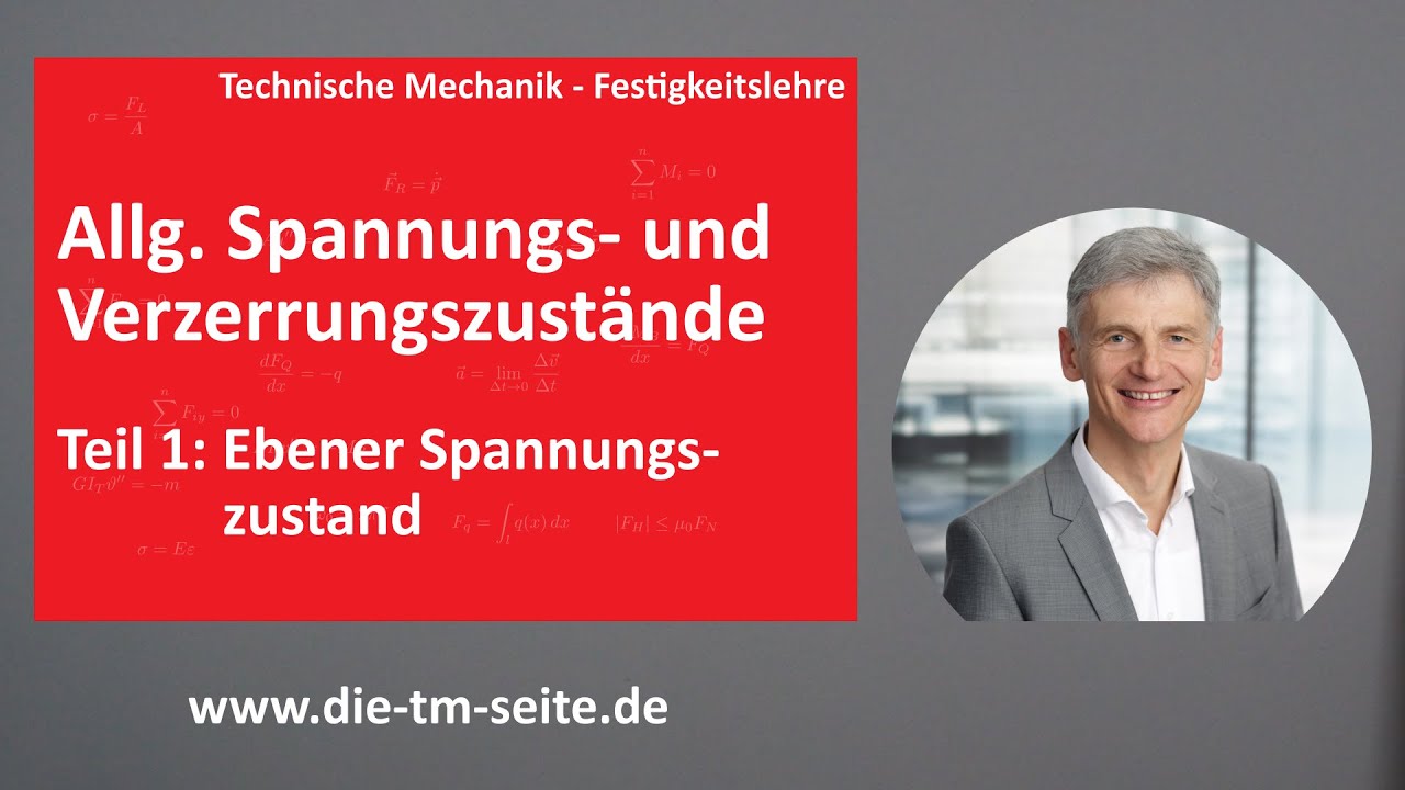Festigkeitslehre, Allgemeine Spannungs- und Verzerrungszustände, Ebener Spannungszustand