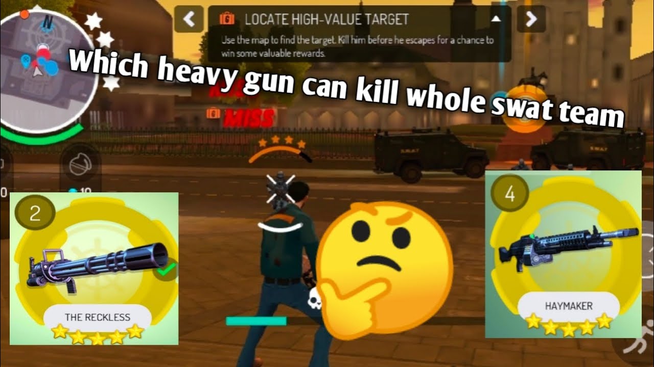 Gangstar new orleans:Which heavy gun can kill whole swat team