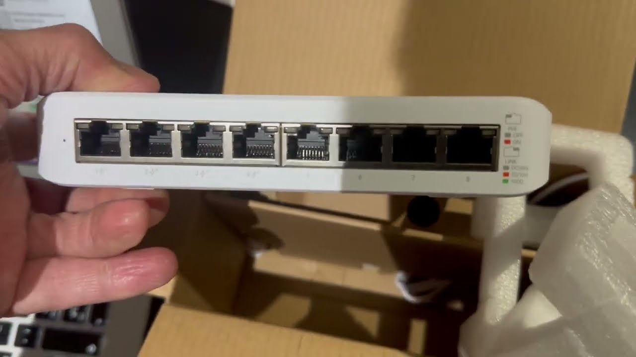 ubiquiti Switch lite 8 Poe (desempaque)