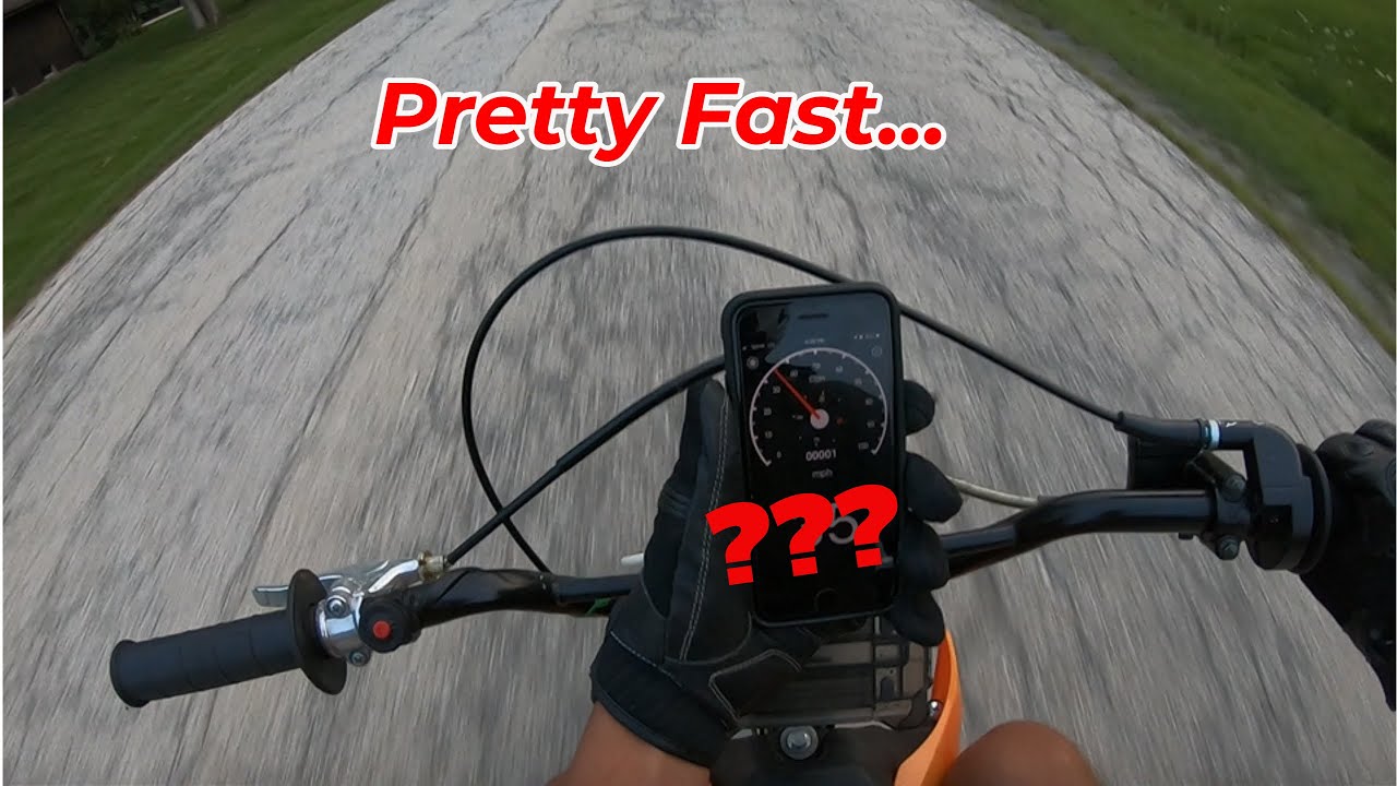 How Fast is the SSR 110 Pit Bike? | Top Speed Test