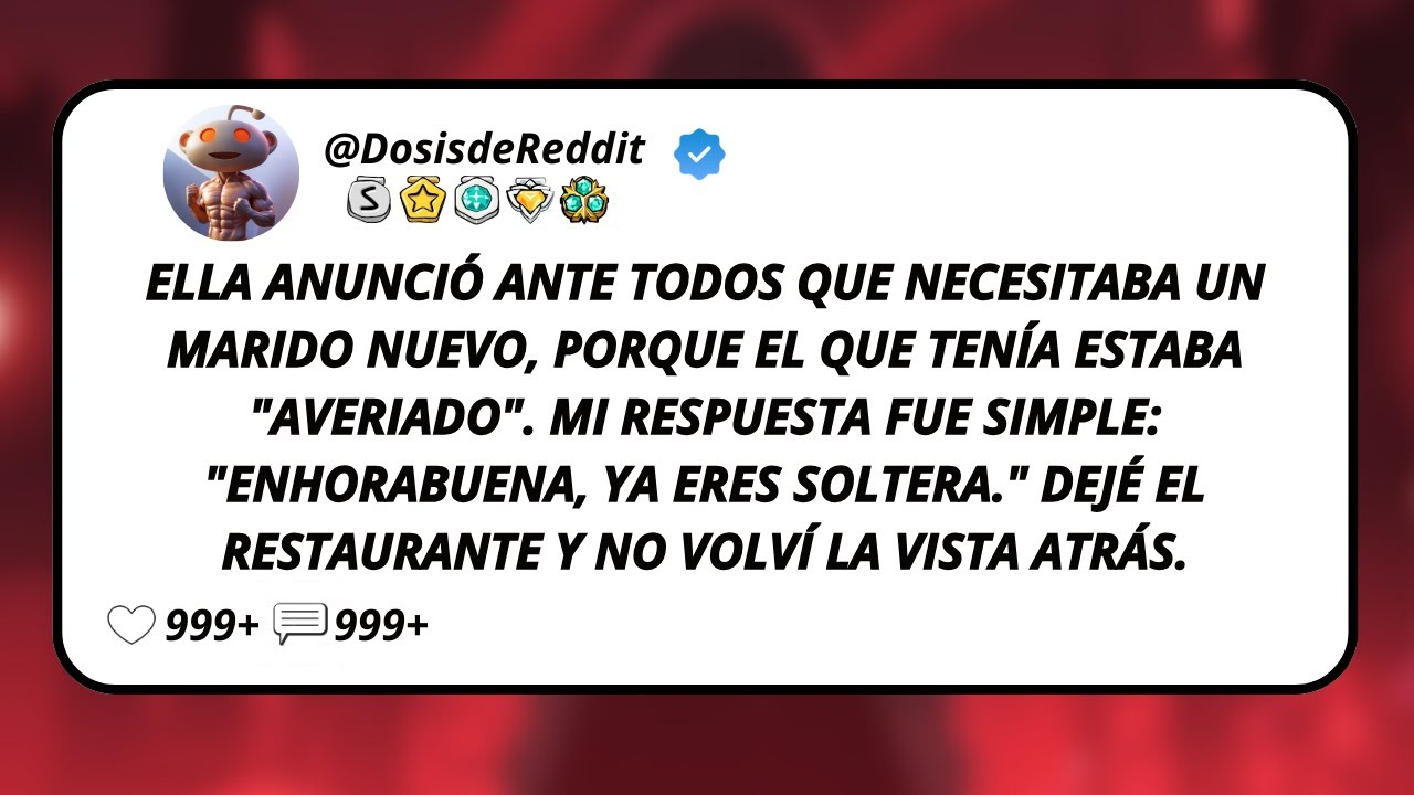 Ella Anunció Ante Todos Que Necesitaba Un Marido Nuevo, Porque El Que Tenía Estaba 