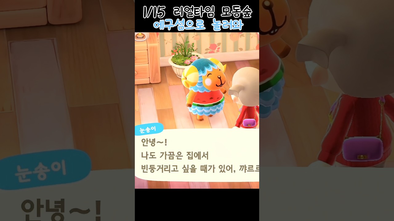 모동숲 에구섬 주민은 왜 다 파란색일까?