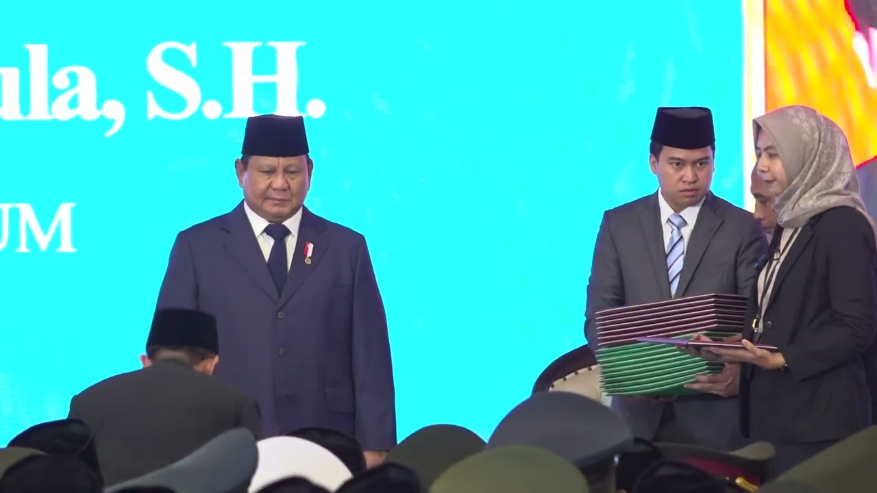 Presiden Prabowo Hadiri Pengukuhan 1.451 Hakim Mahkamah Agung