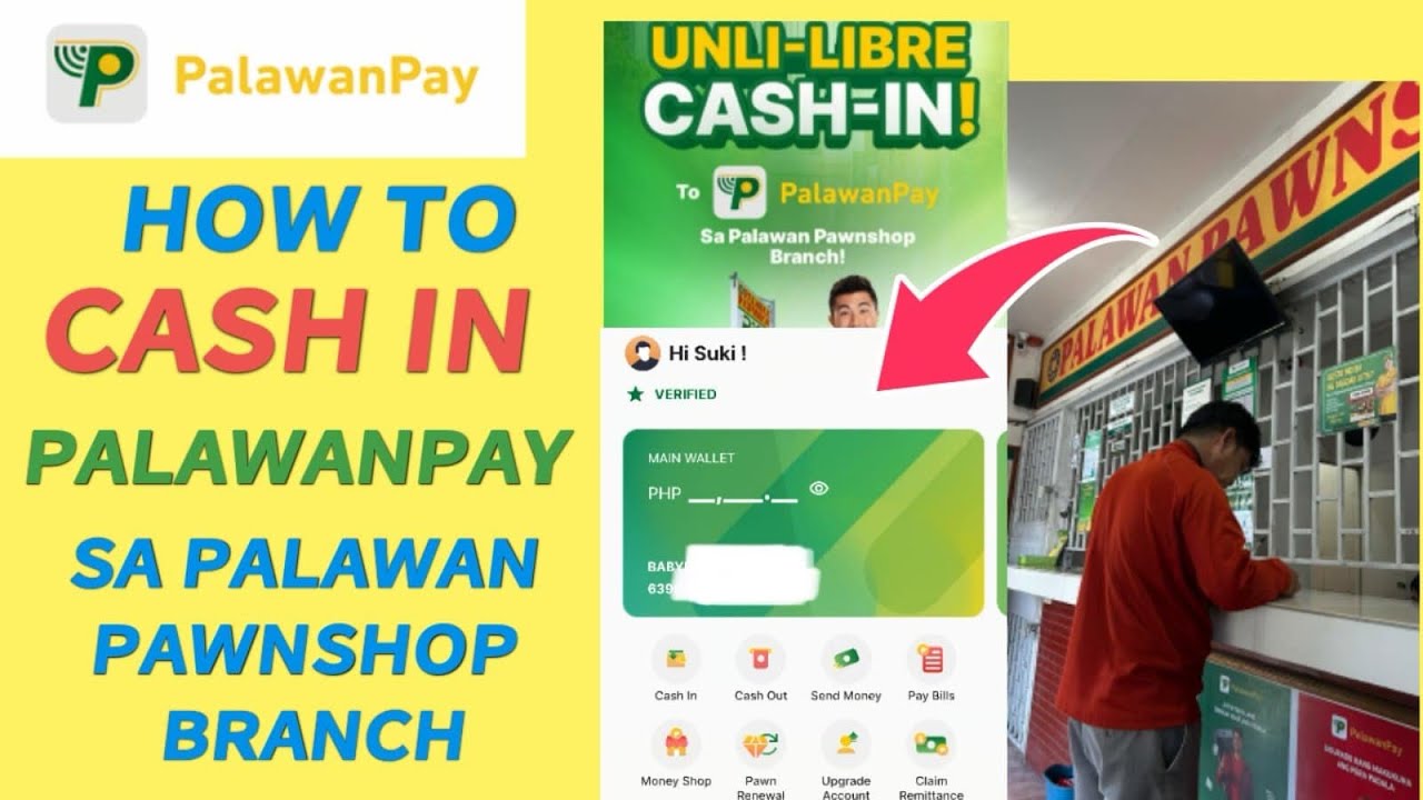 PALAWAN PAY: HOW TO CASH IN FROM PALAWAN PAWNSHOP BRANCH | CHARGE FREE PALAWANPAY CASH IN BabyDrewTV