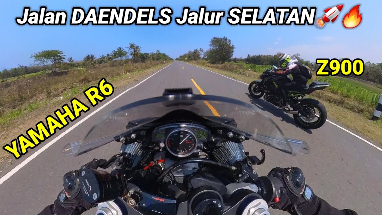 PANAS‼️YAMAHA R6 vs Z900 FULL DIJALAN DAENDELS JALUR SELATAN🔥