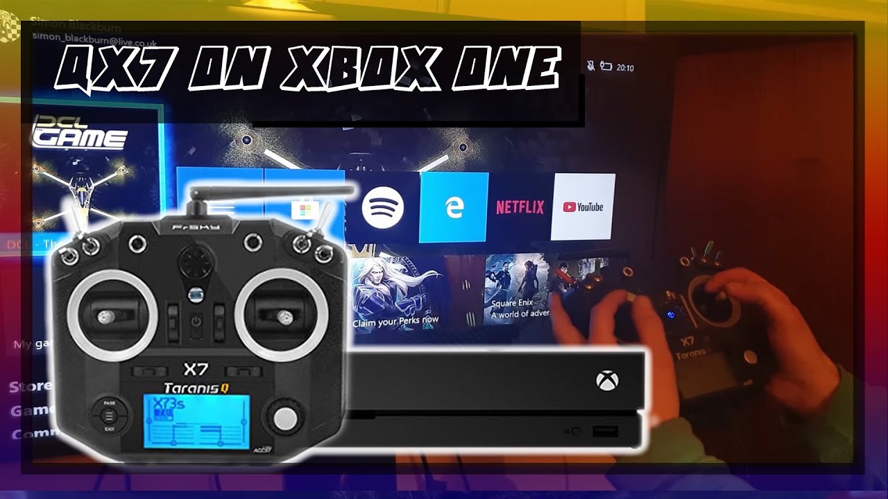 Using a TX (Taranis q x7) on a Xbox one   DCL, DRL