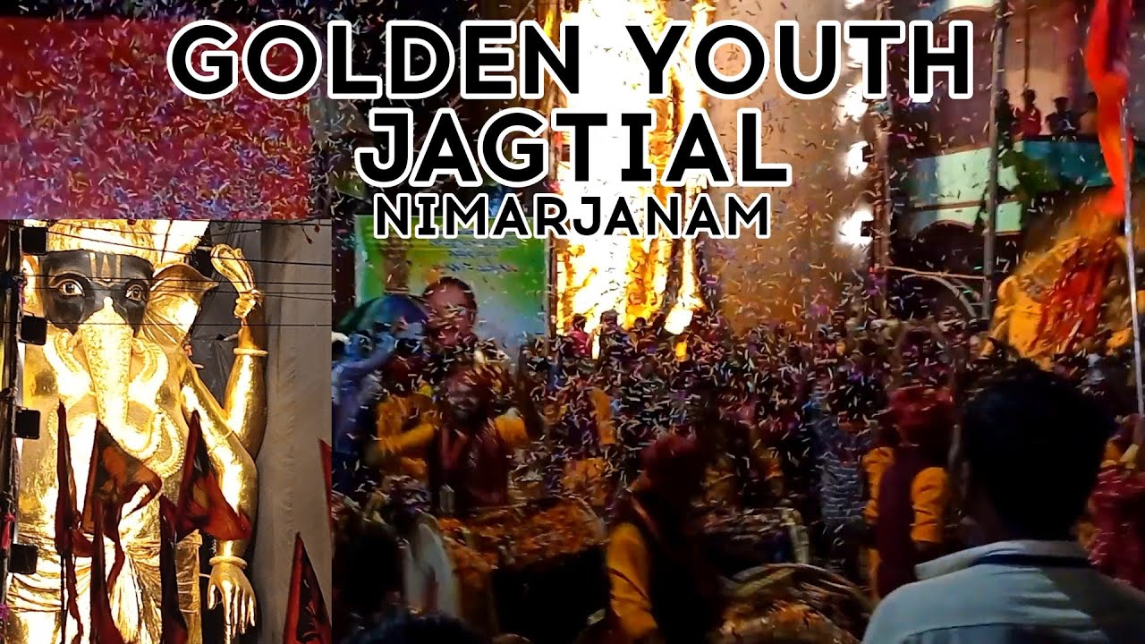 Golden youth jagtial nimajjanam | jagtial ganesh nimajjan | jagtial | golden youth jagtial