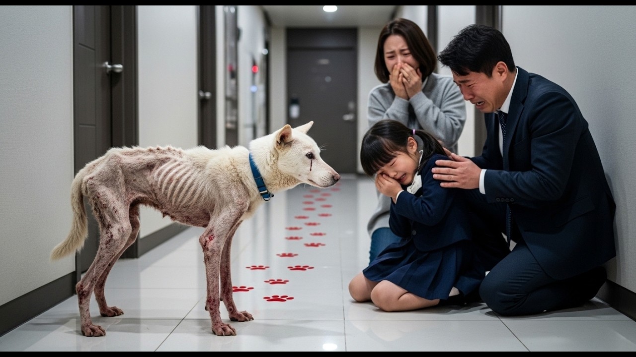 이사 간 주인을 찾아 300km를 걸어온 진돗개… 4개월 만에 문 앞에 나타난 그 개를 본 순간, 가족 모두가 울었습니다
