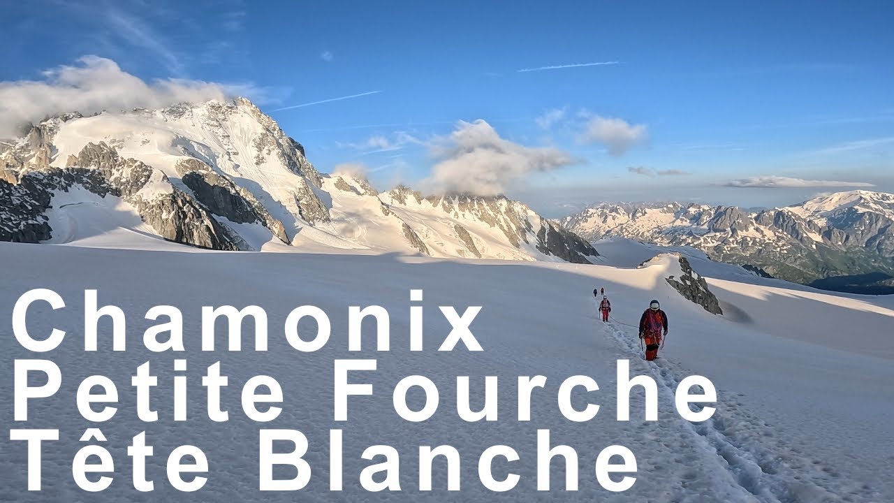 Petite Fourche Tête Blanche Voie Normale Albert 1er Chamonix-Mont-Blanc UCPA montagne alpinisme topo