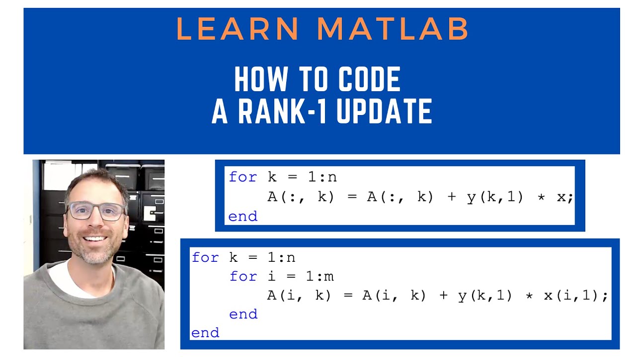 How to code a rank one update?