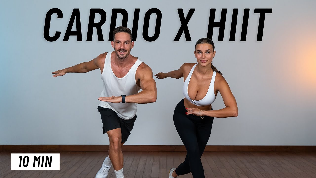 10 MIN CARDIO HIIT WORKOUT - ALL STANDING - Full Body, No Equipment, No Repeats