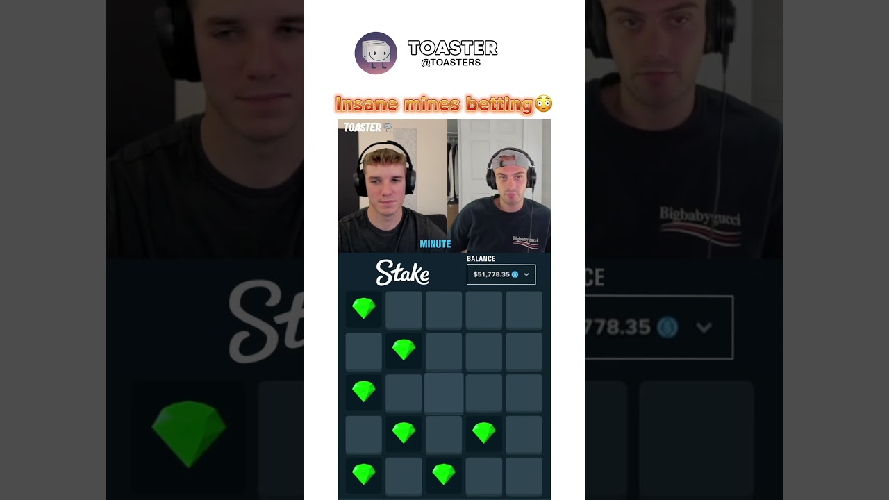 Insane mines strategy😮 #toaster #toasteroriginals #toasterroaster #trending #stake #trend #shorts
