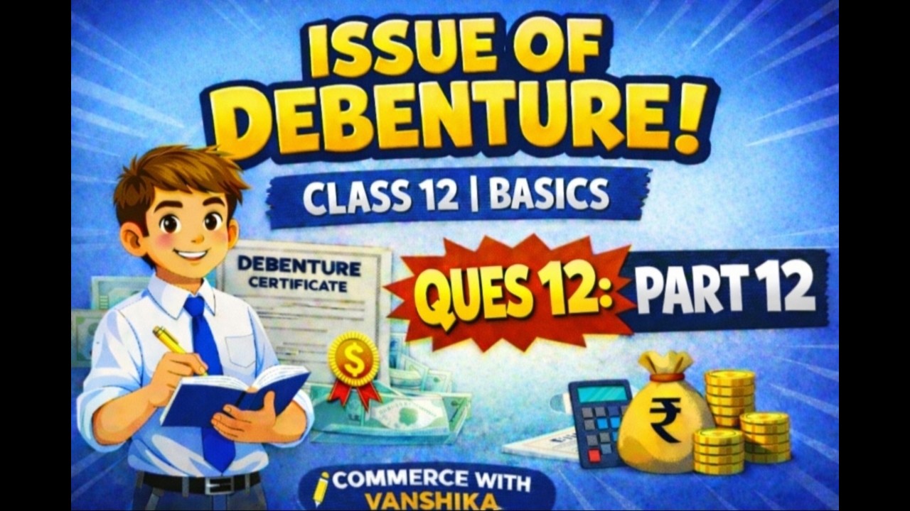 Issue of debenture | class 12 | Accountancy | concinderation other than cash | ques 12 | part 12