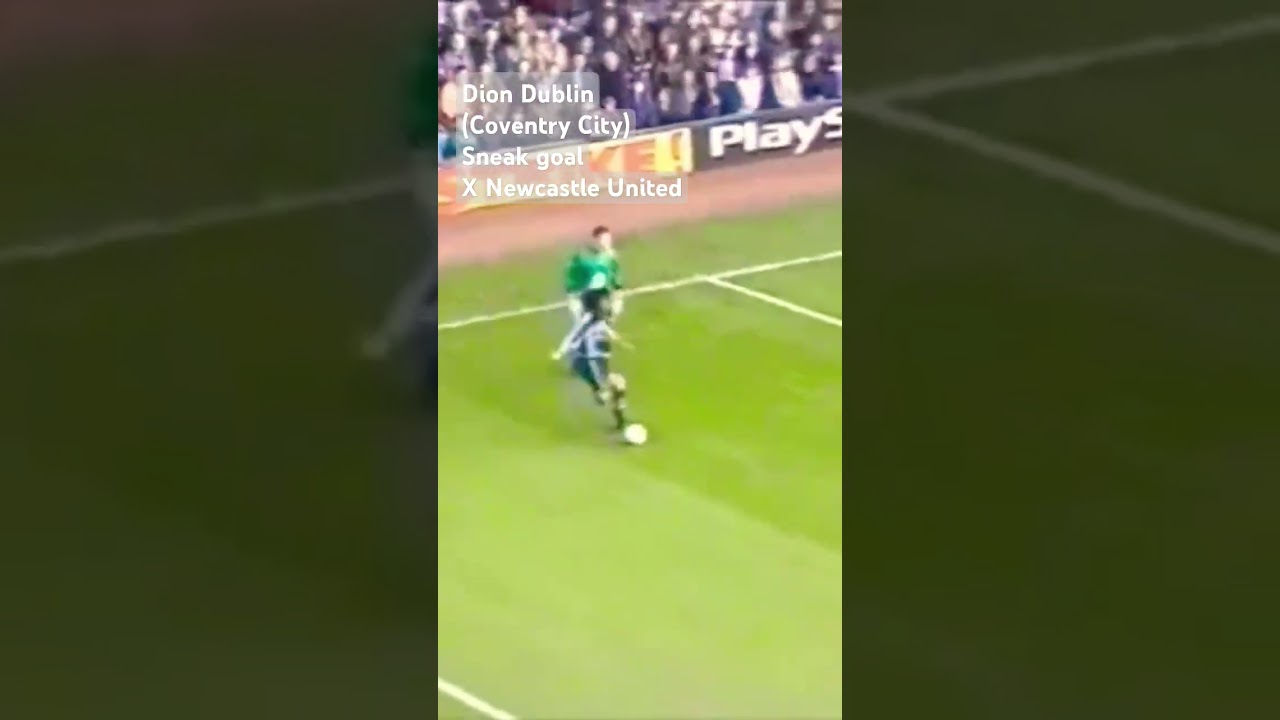 Dion Dublin (Coventry City) sneak goal X Newcastle United #football #premierleague #footballvideo