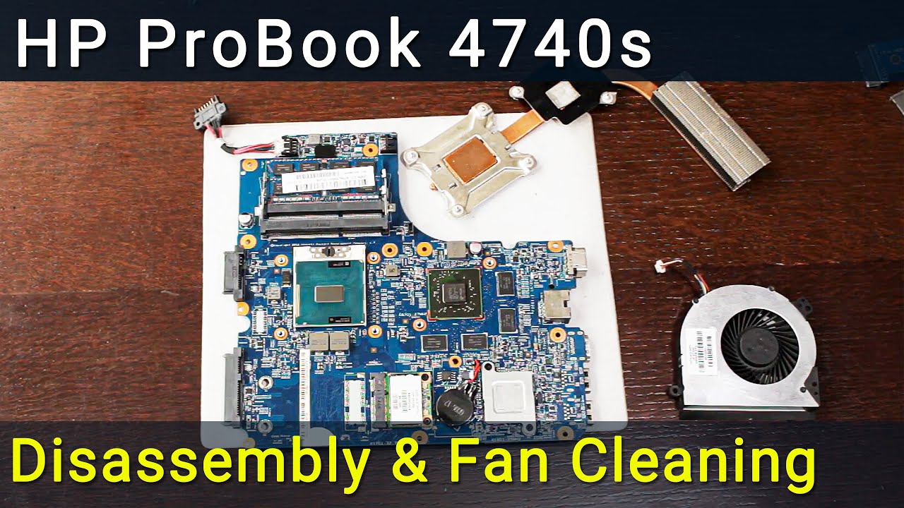 HP ProBook 4740s Overheating Fix: Disassembly, Fan Cleaning, and Thermal Paste Replacement