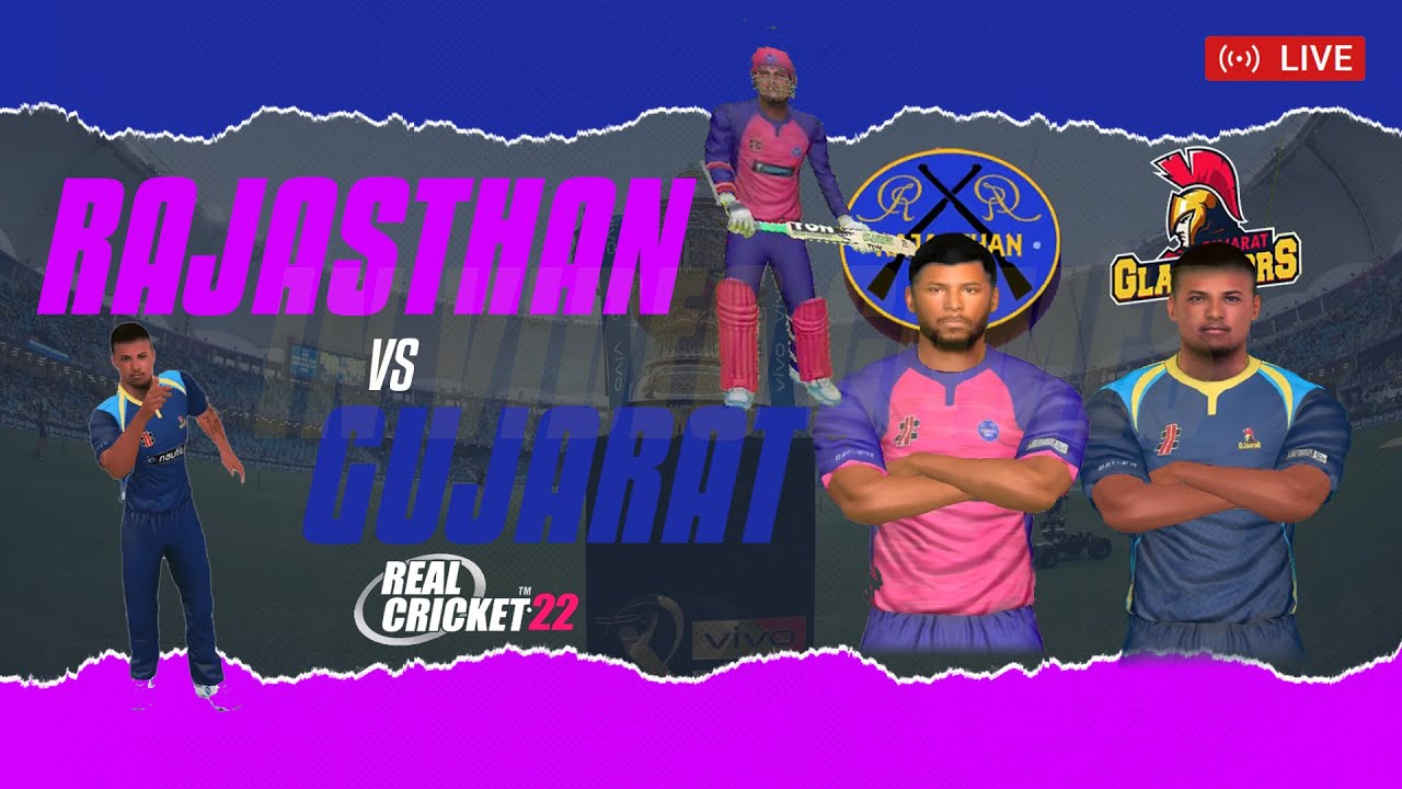 RR vs GT - 𝐑𝐚𝐣𝐚𝐬𝐭𝐡𝐚𝐧 𝐑𝐨𝐲𝐚𝐥𝐬 𝐯𝐬 𝐆𝐮𝐣𝐚𝐫𝐚𝐭 𝐓𝐢𝐭𝐚𝐧𝐬 IPL 2023 Real Cricket 22 Live Match Stream