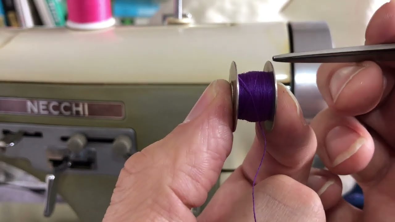 HOW TO SERIES #:1 ARE YOU WOUND UP?  How to Wind a Bobbin on a Necchi Supernova Sewing Machine!