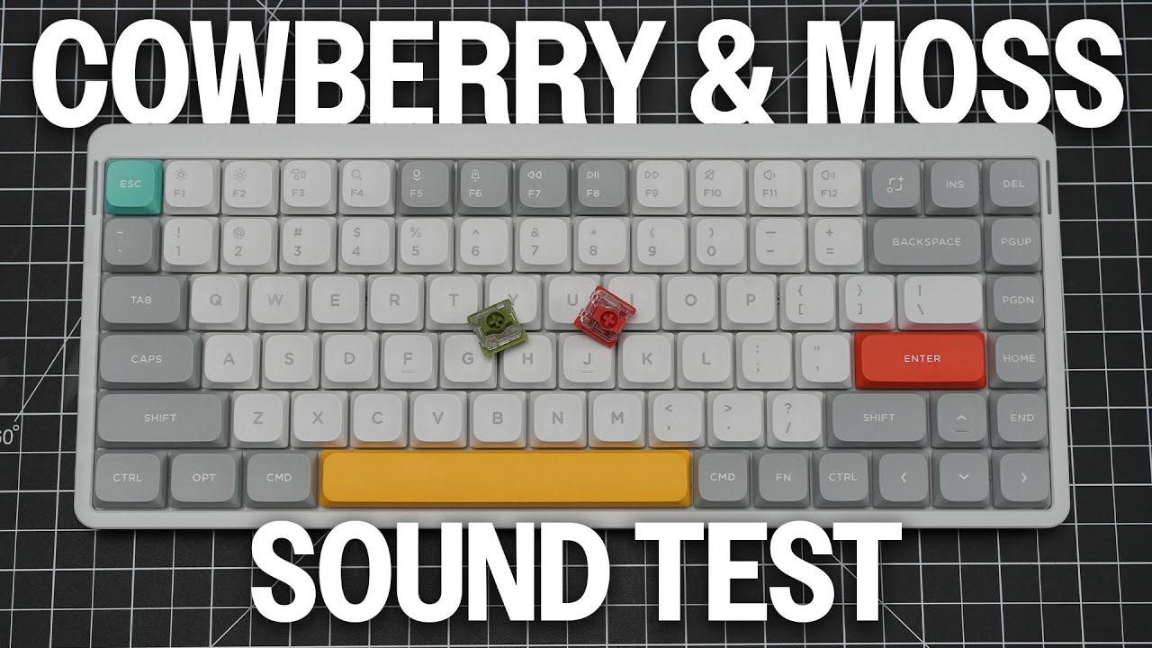 Test dźwięku przełącznika NuPhy Cowberry & Moss - Air75 V2