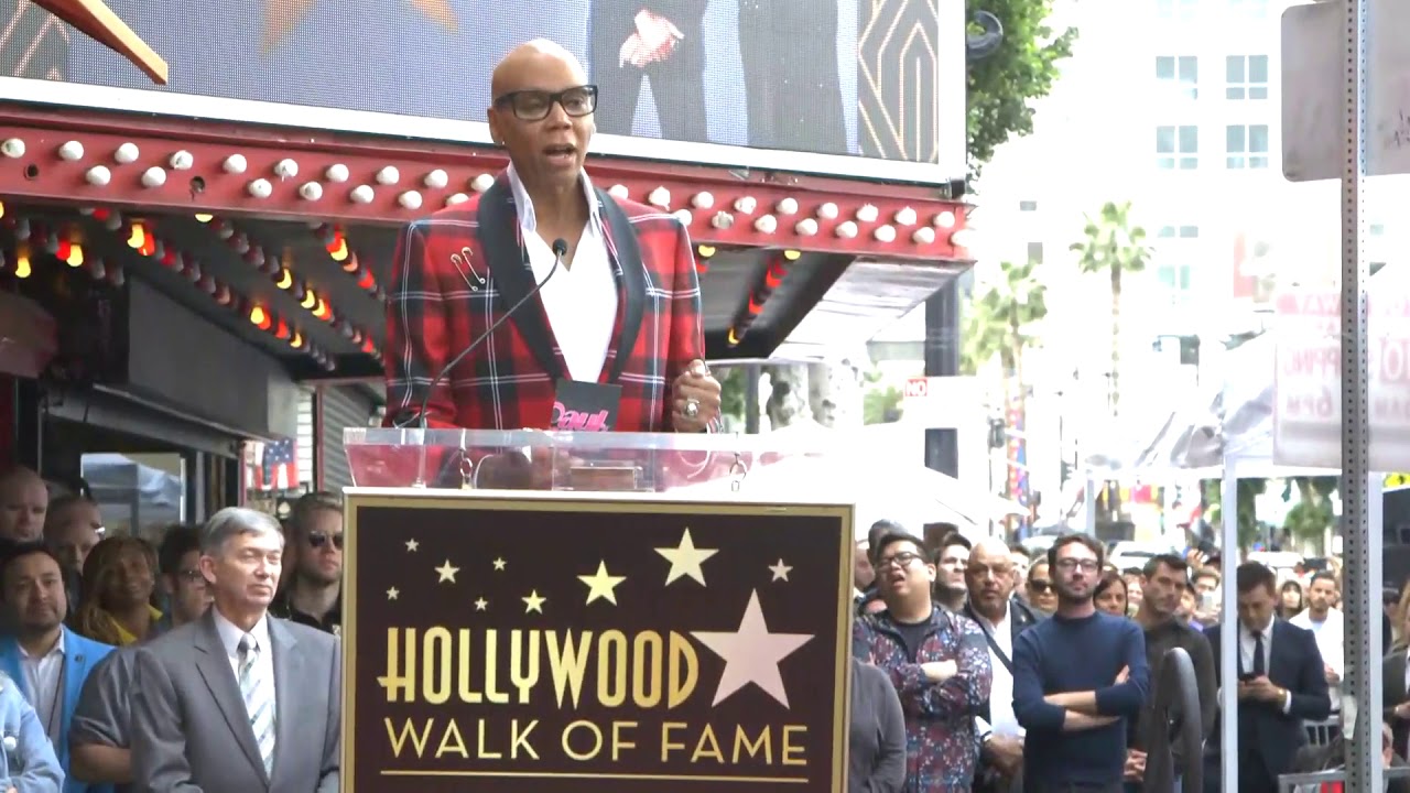 RuPaul speaks at Hollywood Walk of Fame Star Ceremony