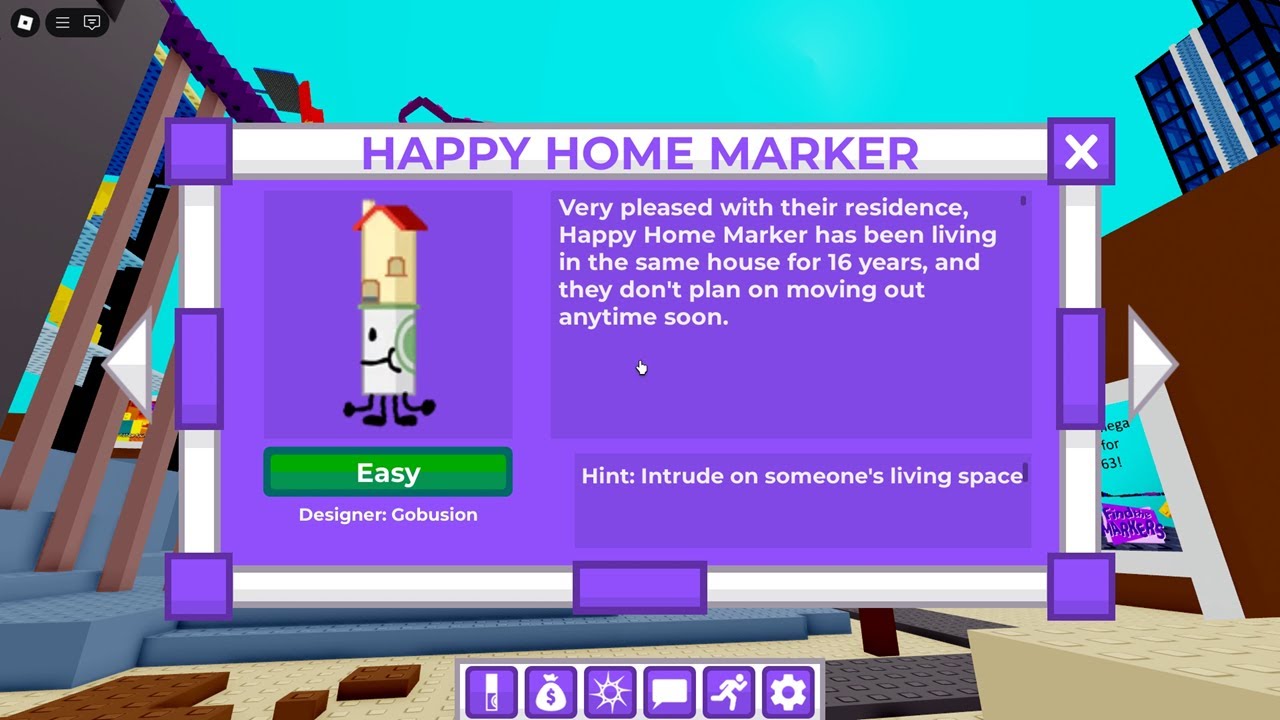 How to get HAPPY HOME MARKER in FIND THE MARKERS ROBLOX NEW UPDATE !