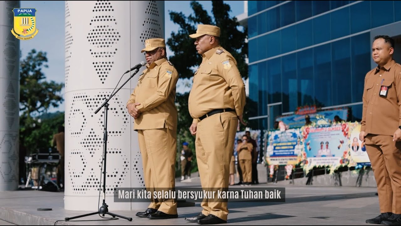 Apel Gabungan Perdana Bersama Gubernur dan Wakil Gubernur Papua