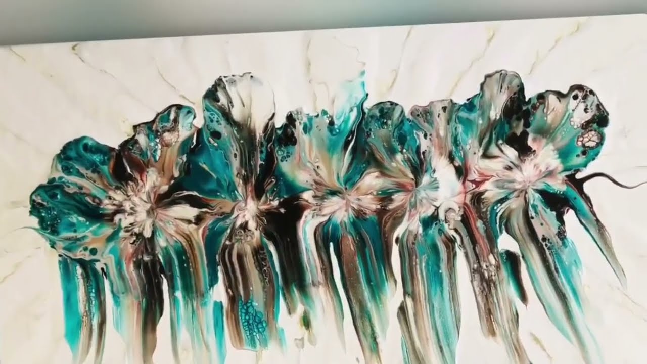 sparkling Turquoise/Amazing colours that blend beautifully/Mix of techniques bring this together 🤩