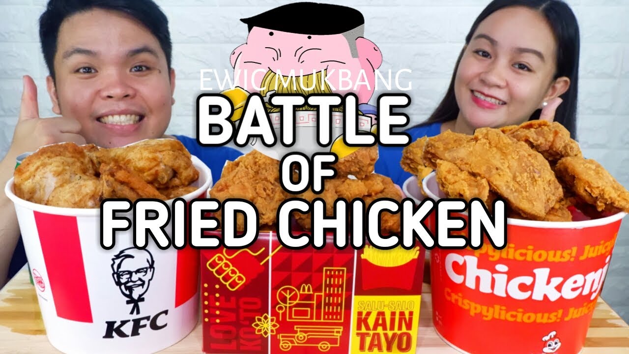 BATTLE of FRIED CHICKEN / Jollibee Chicken Joy / McDonalds / KFC / Collab With @HappyBoysFoodTube