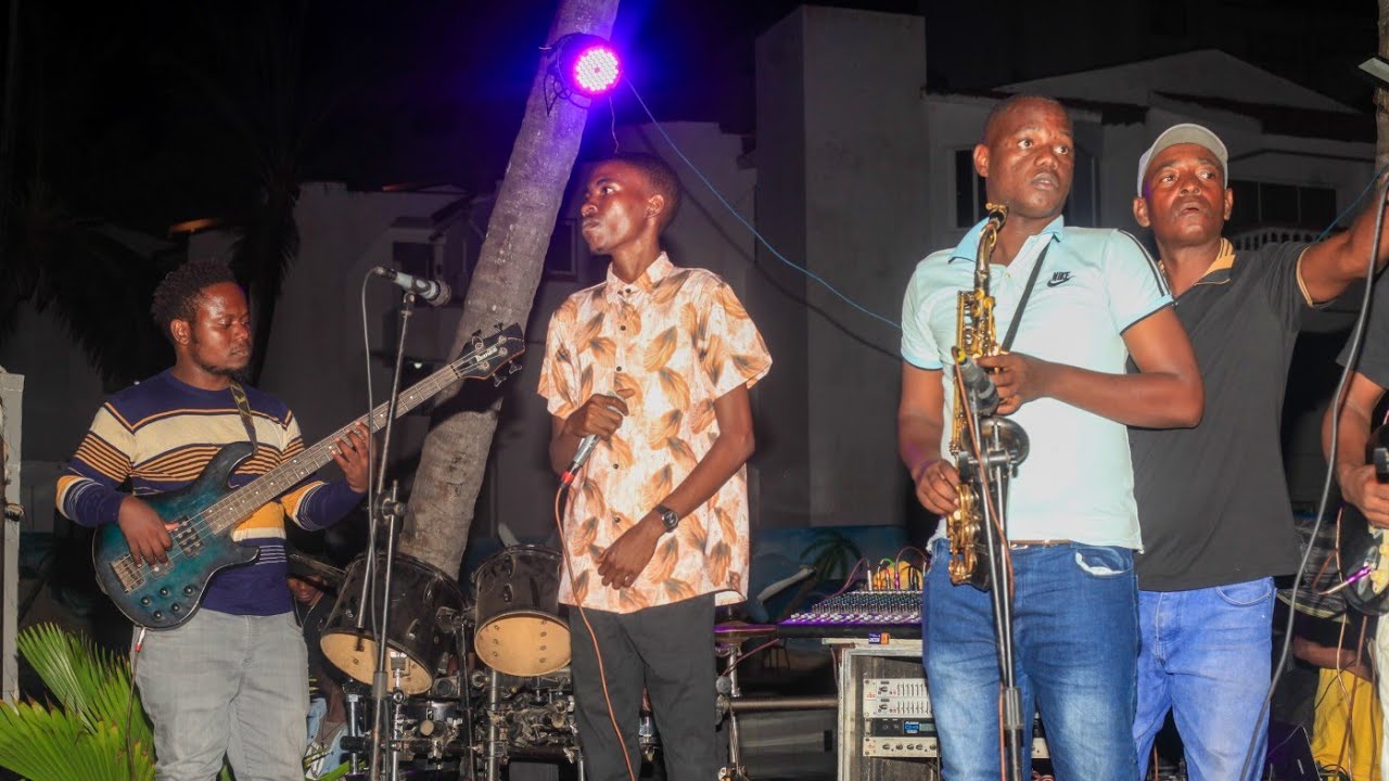 Manu Bayaz and Msenangu Band performing at Pirates Beach Club Mombasa#Bangobaharini #Jibambefestival