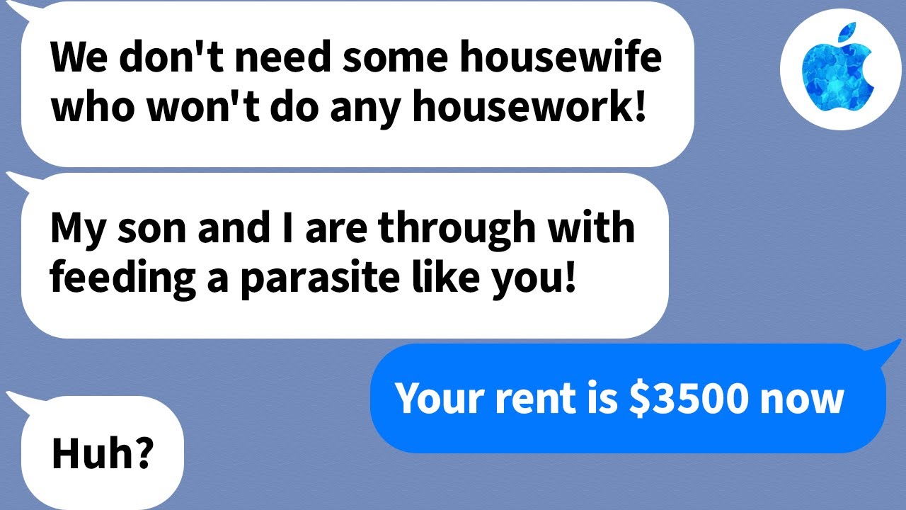 【Apple】My cruel mother in law tried to kick me out of my own house,　she made a major miscalculation